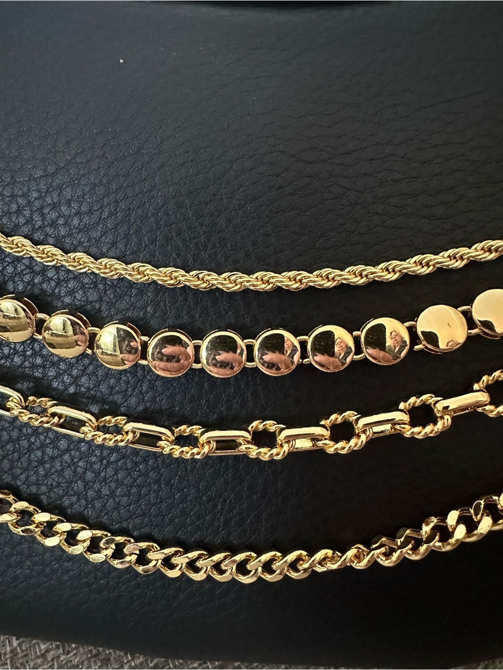 Aimee KESTENBERG X Evange Petrakis Black Shoulder Bag - Gold Chain Detail NWT - Picture 3 of 16
